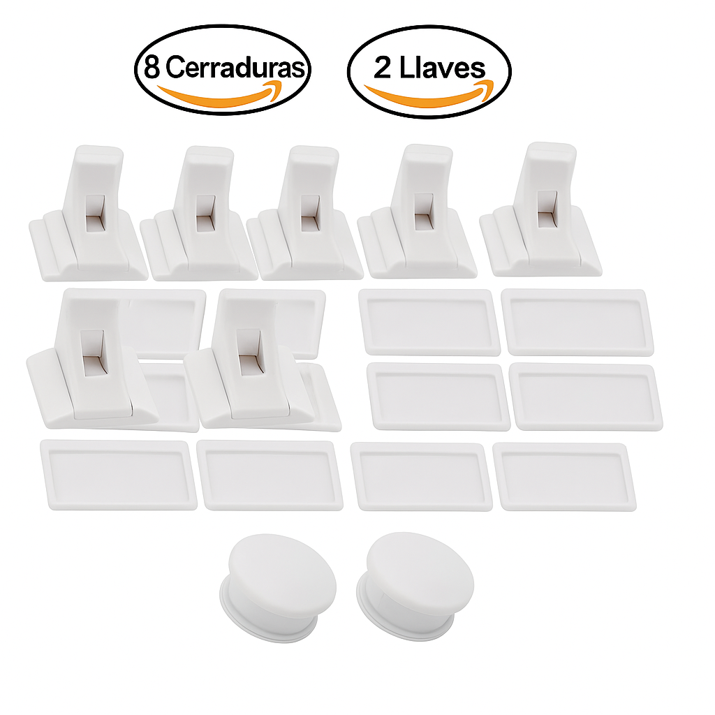 Cerradura magnética para puertas y cajones
