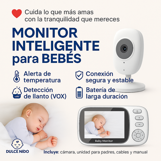 Cámara y monitor de seguridad para bebé