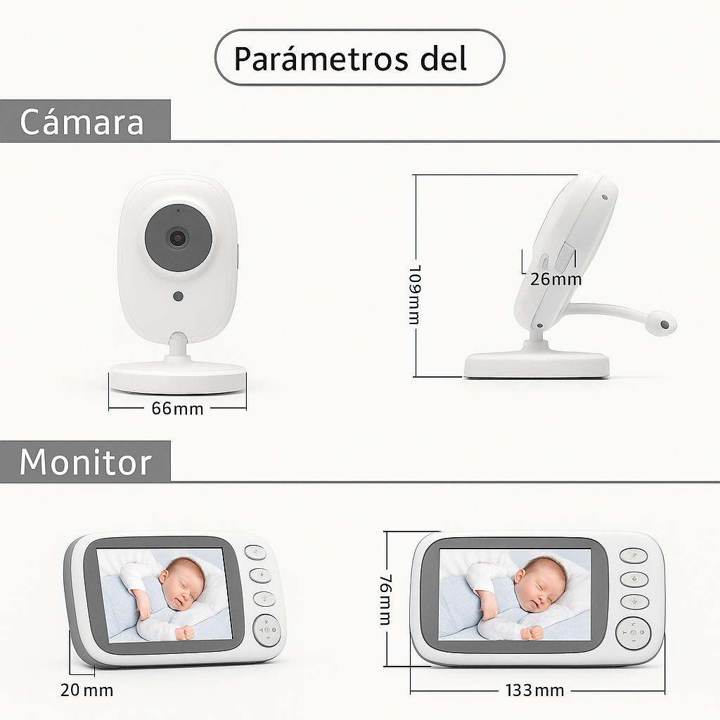 Cámara y monitor de seguridad para bebé