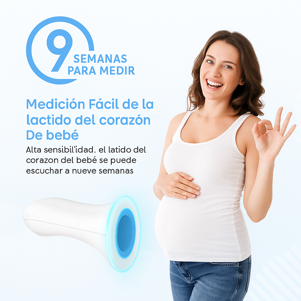 Detector de frecuencia cardíaca fetal portátil