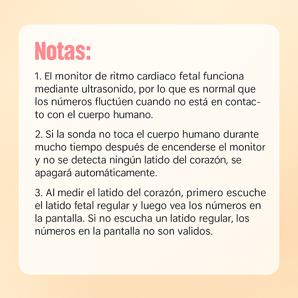 Detector de frecuencia cardíaca fetal portátil