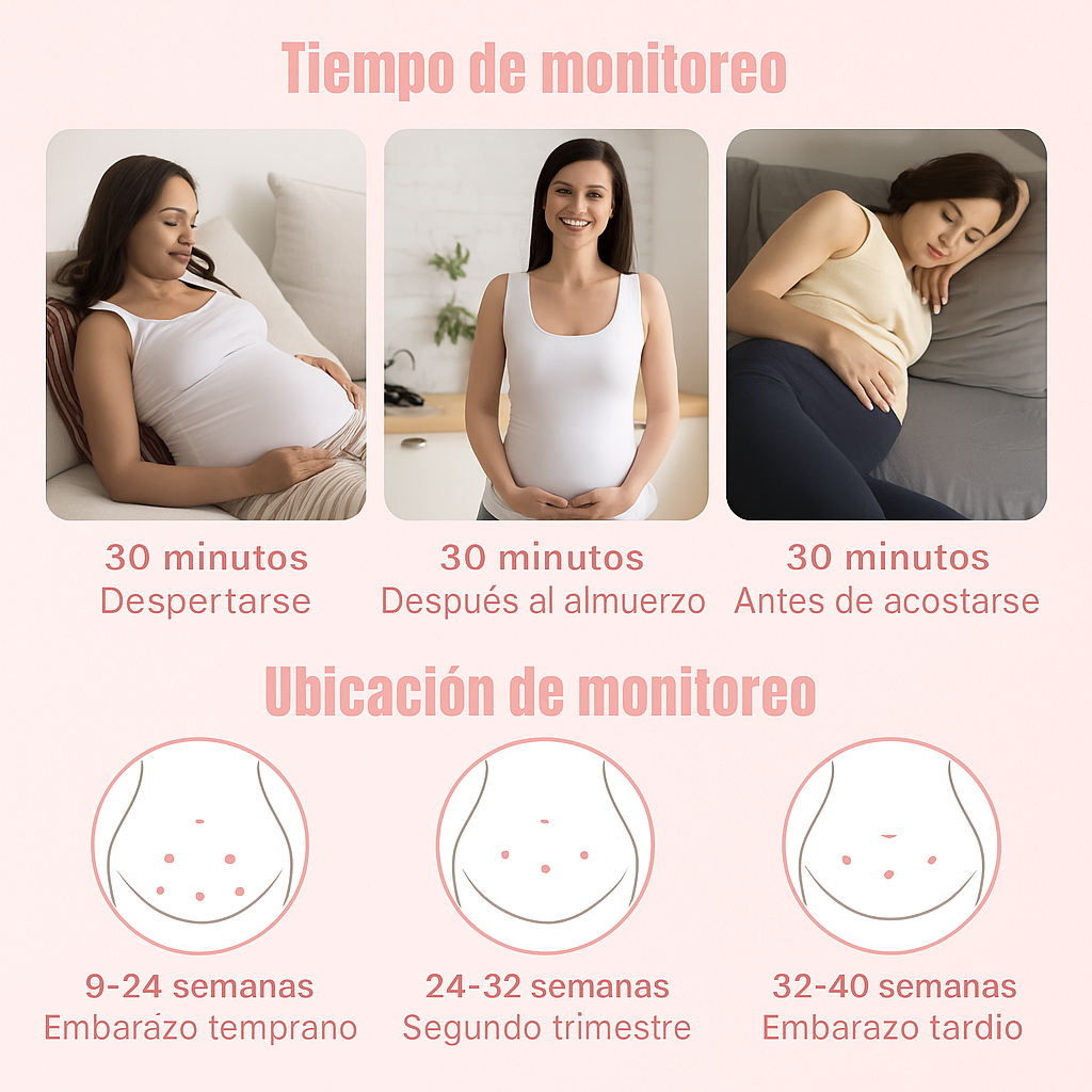 Detector de frecuencia cardíaca fetal portátil