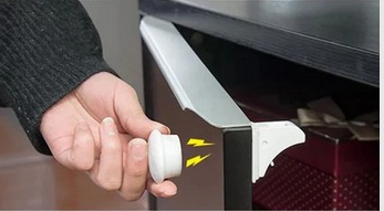 Cerradura magnética para puertas y cajones