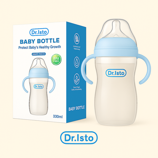 Biberón para recién nacidos con asa