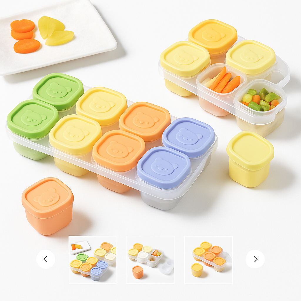 Caja de silicona para suplementos alimenticios para bebés
