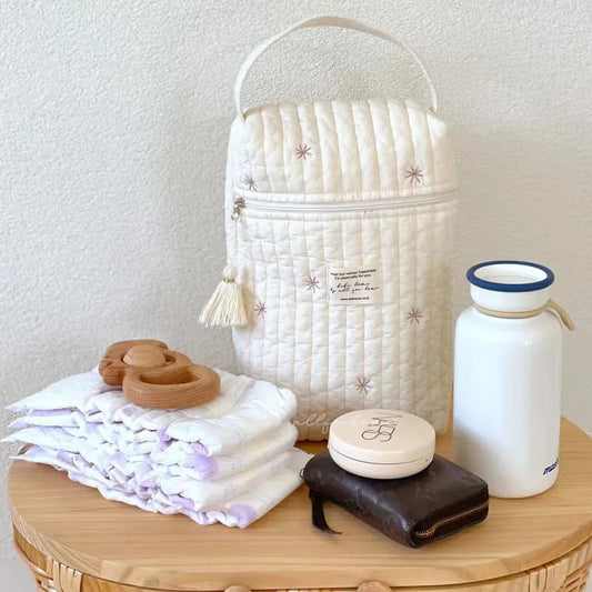 Bolsa de pañales portátil para cochecito.