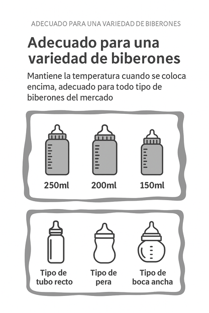 Calentador portátil para biberones