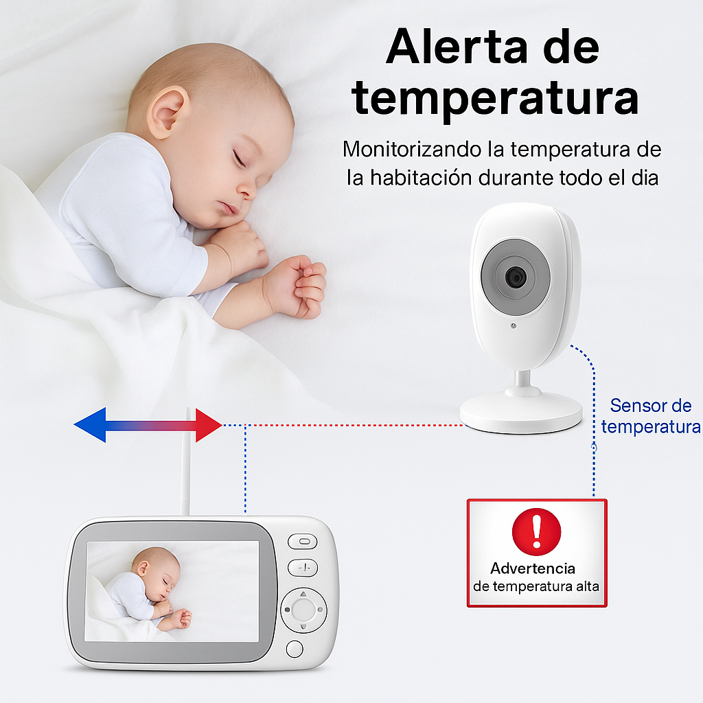 Cámara y monitor de seguridad para bebé