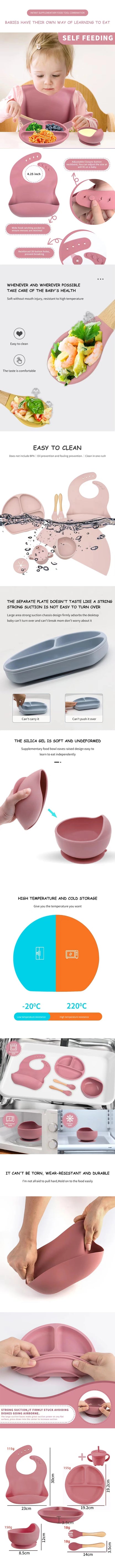 Juego de 6 piezas de comida para bebé